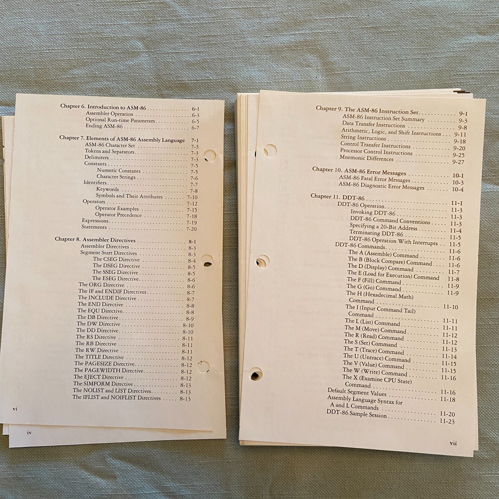 IBM Personal Computer CP/M-86 Operating System Language Series 1st Ed. 1982 Book