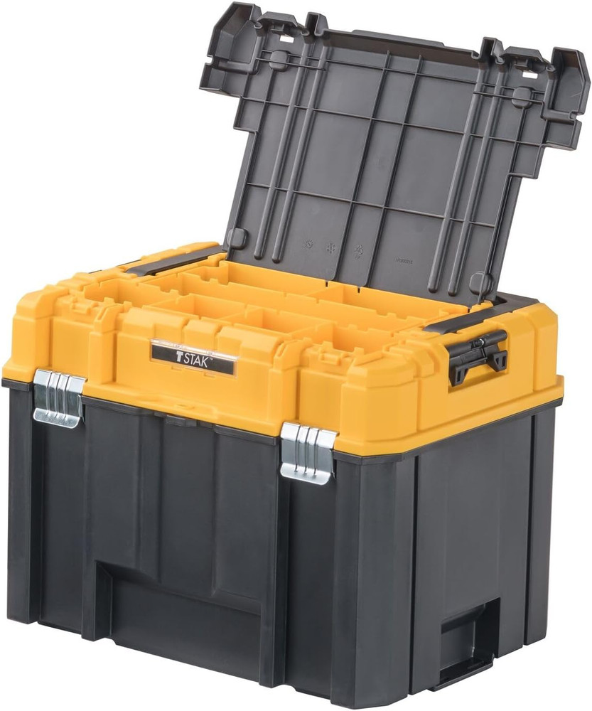 DEWALT TSTAK Tool Box, Deep, Long Handle, Extra Large Design, Fixed Divider