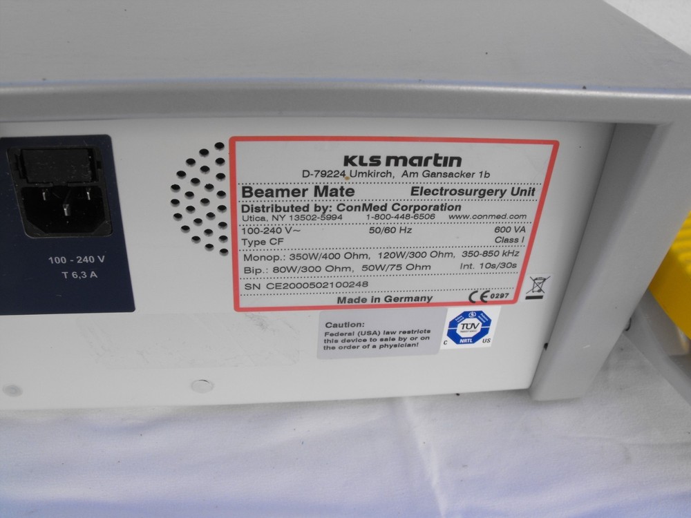 ConMed Beamer Electrosurgical Unit w/ CE200 ESU & footswitch