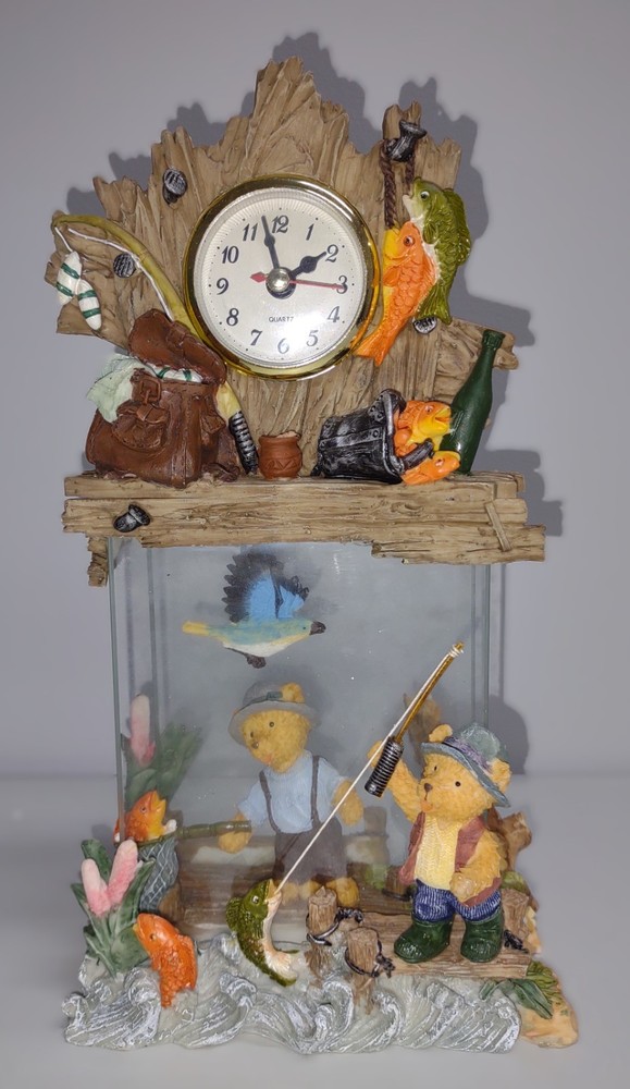 Pendulum Mantle Clock (Fishing Theme)
