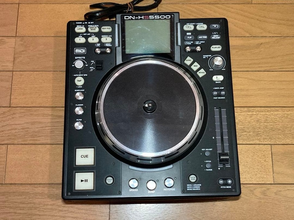 DENON DN-HS5500 DJ Turntable Media Player Controller Black Rare