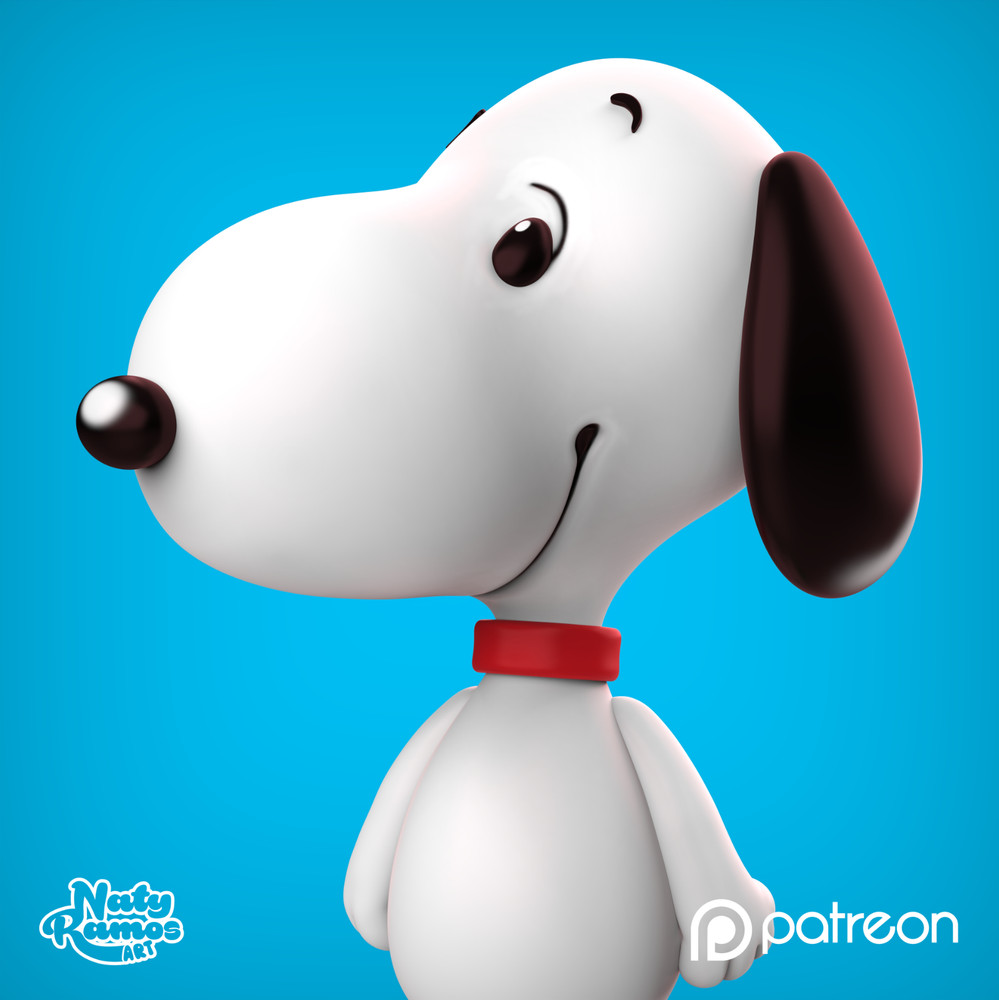 UNPAINTED Snoopy Peanuts 3D Printed Model Kit NR