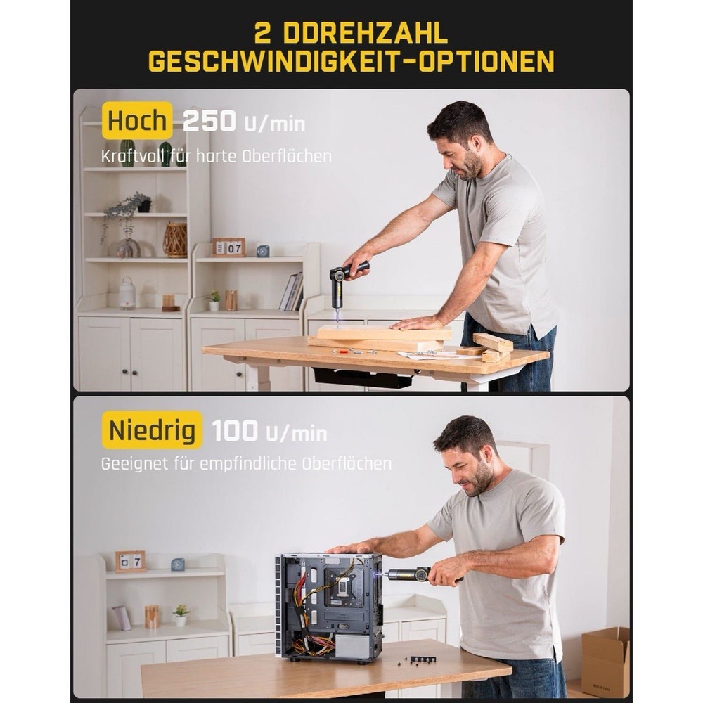 Fanttik Fold S1 Apex Deluxe Electric Screwdriver, Digital Display, Bits