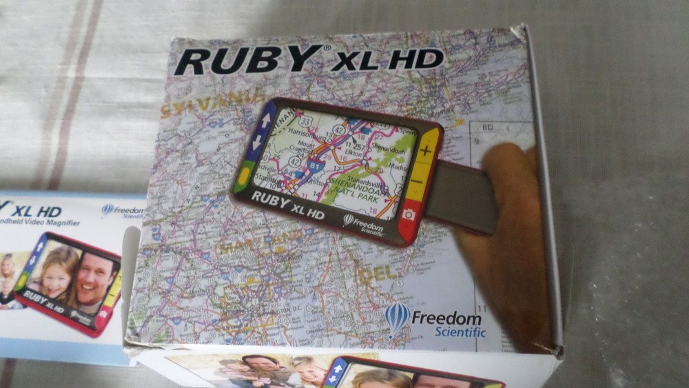 Ruby XL HD Handheld Video Magnifier Low Vision Viewer Freedom Scientific. TESTED