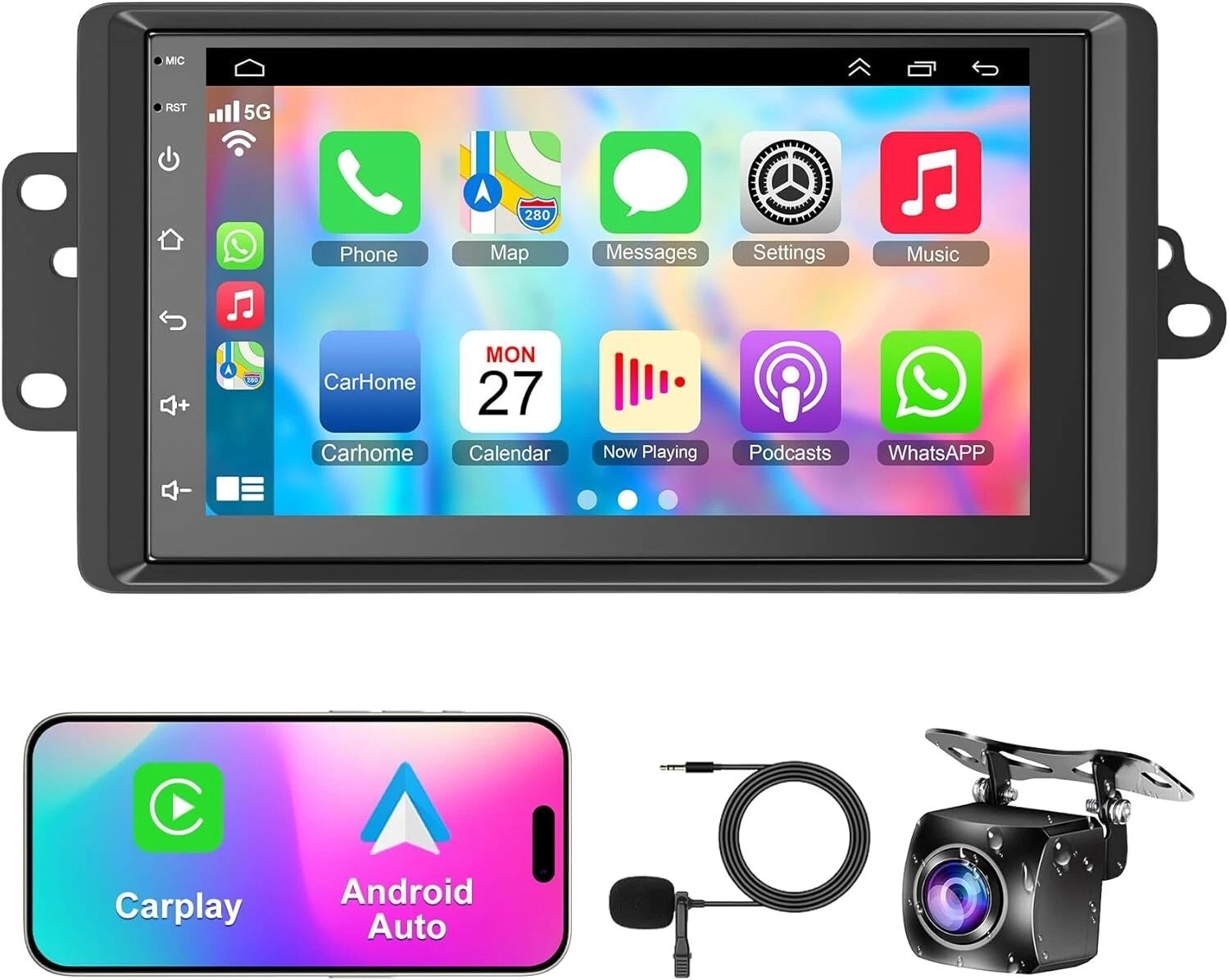 Para 2003-2006 GMC Chevrolet Radio estéreo para coche Carplay Cámara