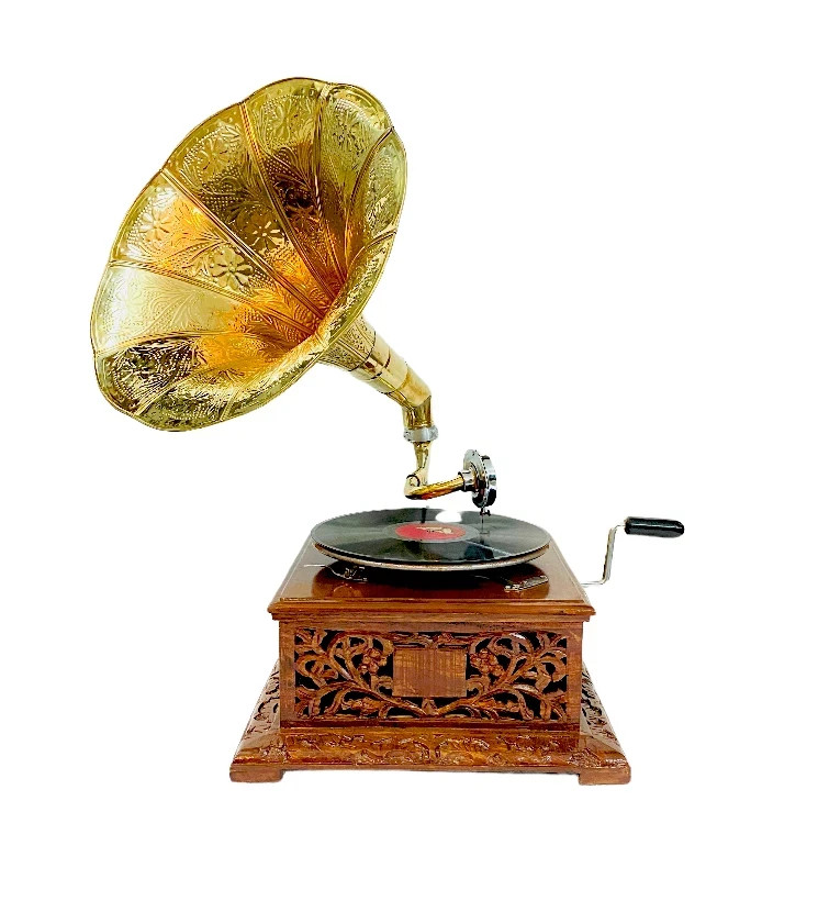 Antique Gramophone Fully Functional Working Phonograph win-up record player