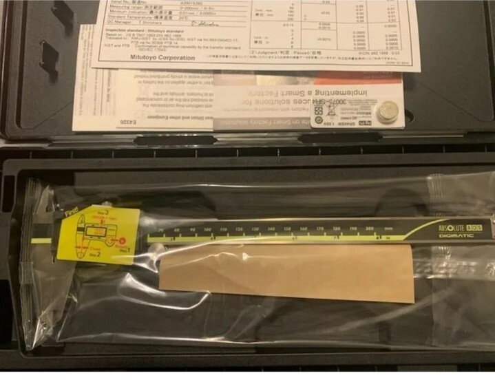 1PC  Range 0-8 Digital 500-197-30  Authentic Absolute Digimatic Caliper
