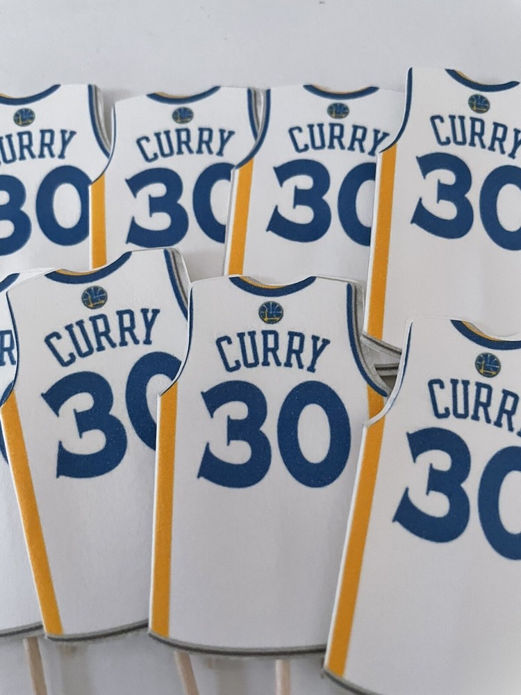 Golden State Warriors Curry Cupcake Toppers