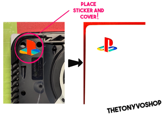 Playstation 5 Ps5 Vinyl Logo Sticker Insert for Covers