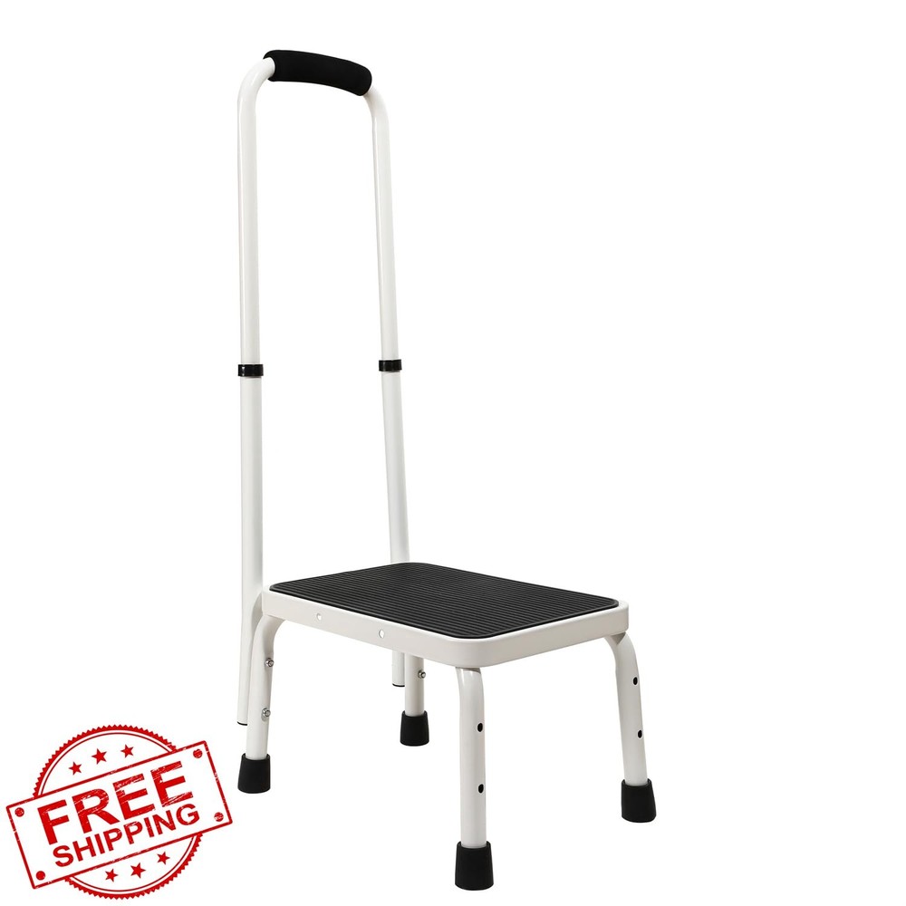 Sattiyrch 9.5" Step Stool with Handle for Elderly Heavy Duty