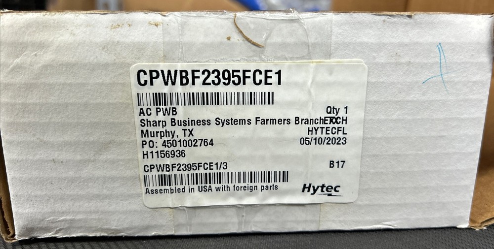 Sharp Power Board AC PWB EX100