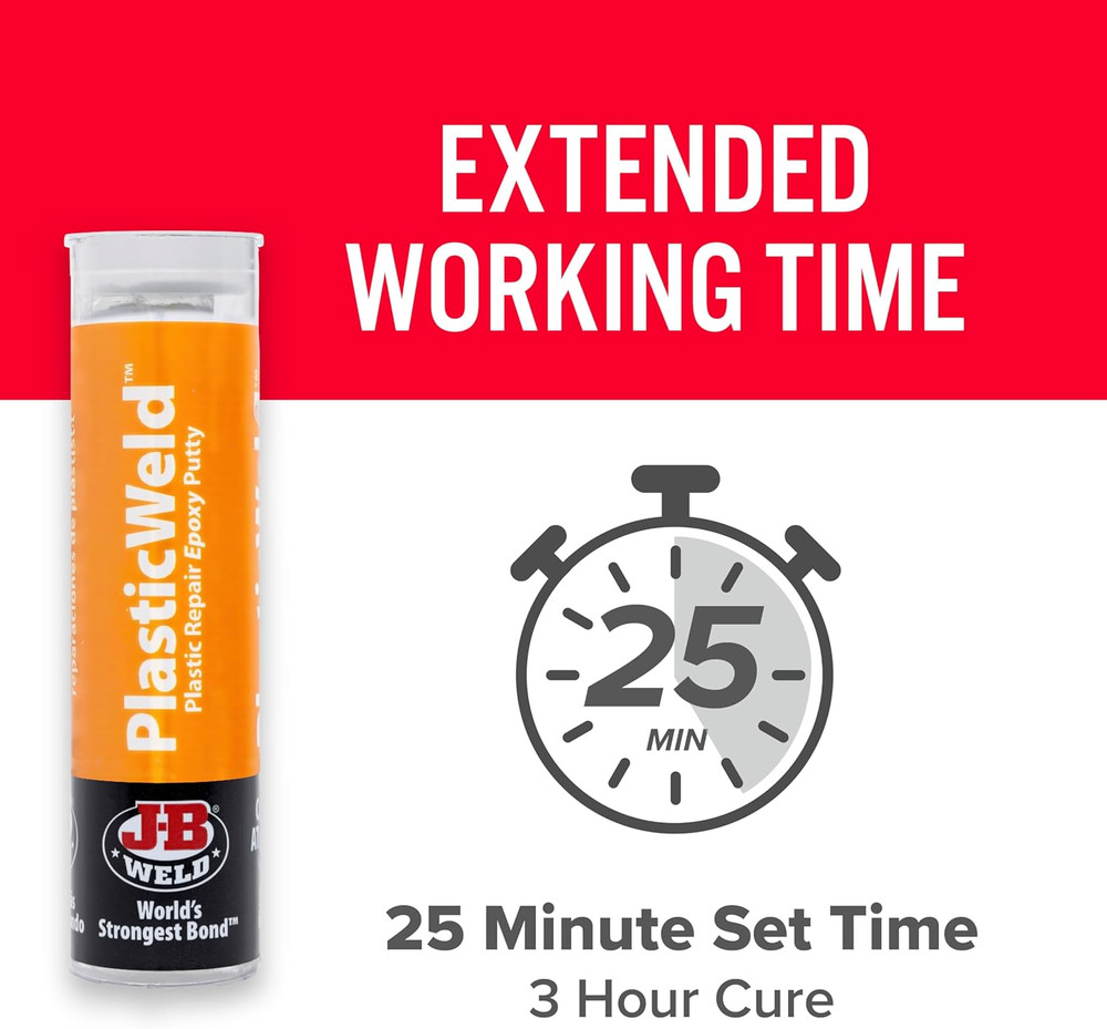 8237 PlasticWeld Plastic Repair Epoxy Putty - 2 oz.