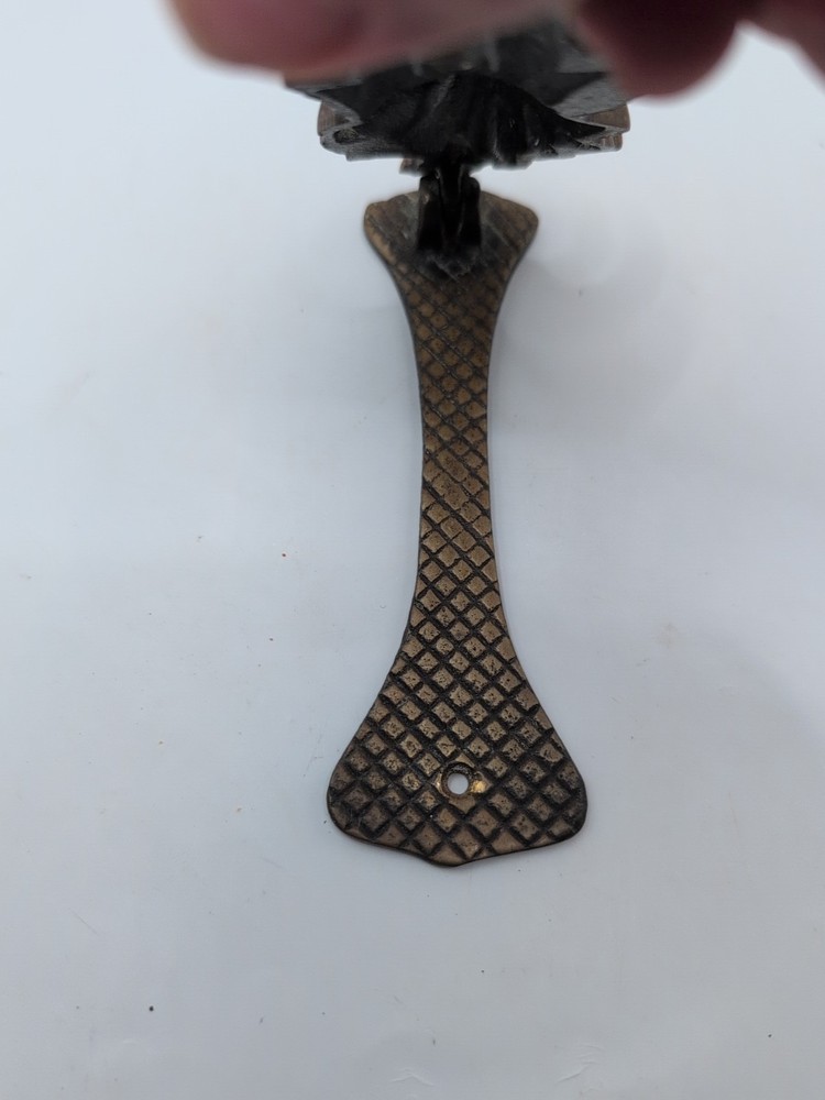 Vintage Style Solid Brass Knocker ''Scottish Bagpiper" Britain