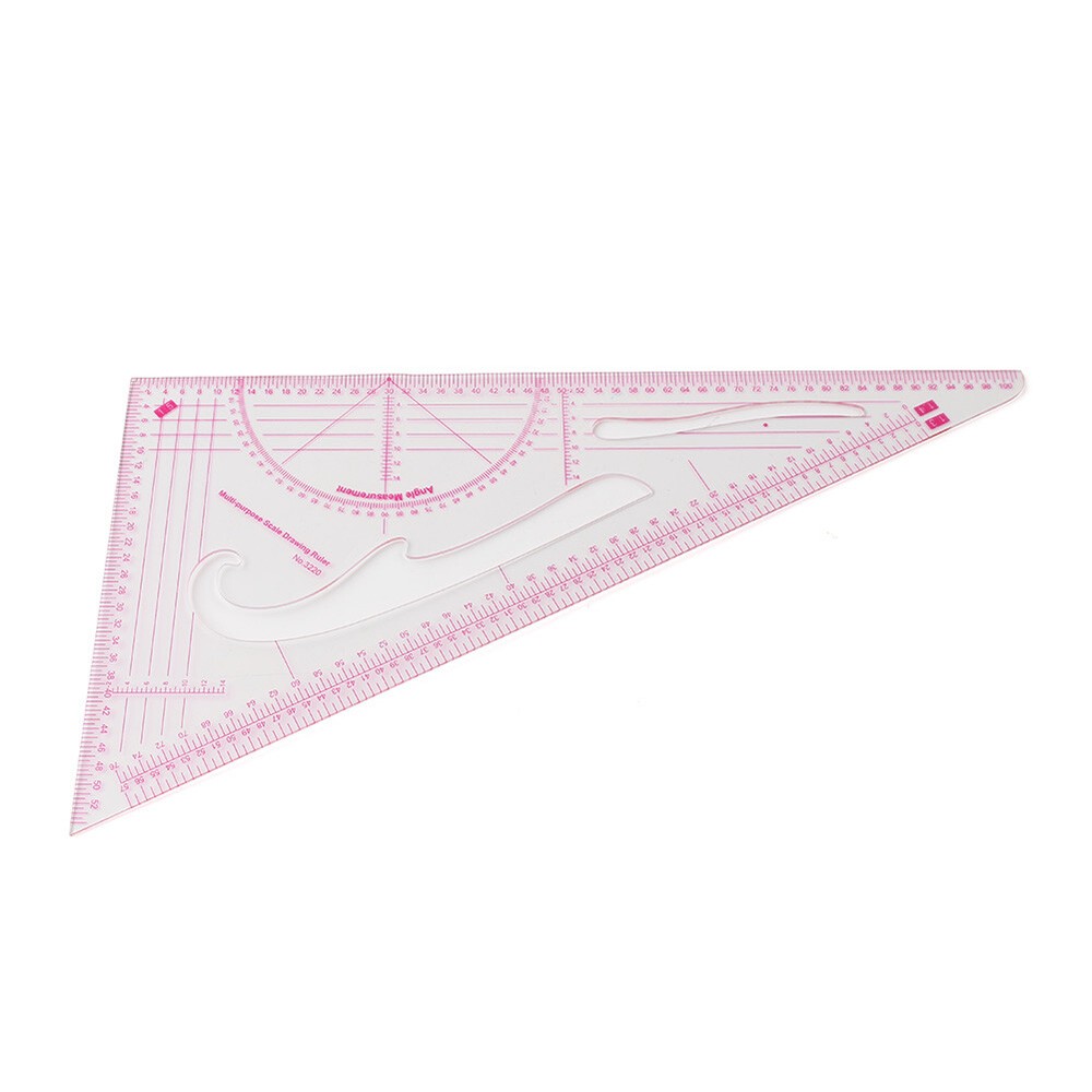 3220 Clothing Triangular Scale Drawing Plate Ruler Tailor Sewing Patchwork Tools