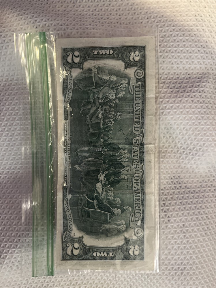 1976 ERROR/MISCUT 2 Dollar Bill | Fair Condition