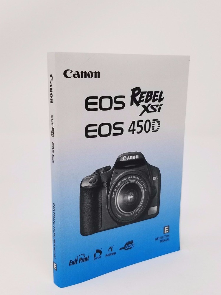 Canon Rebel XSi EOS 450D Instruction Owners Manual Book NEW