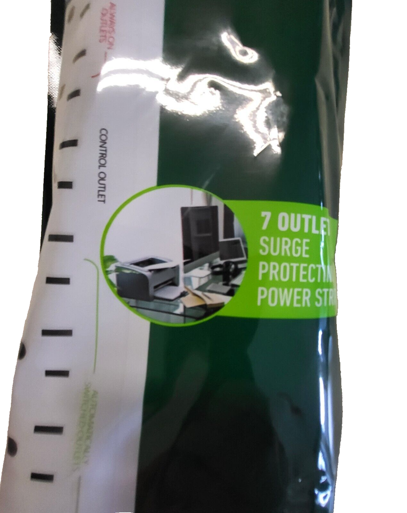 Greenlite 7 Outlet Surge Protecting Power Strip