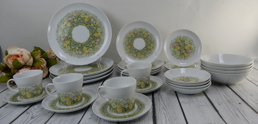 27 Pc 7-Piece 4 Place Setting Noritake Younger Image "BIMINI" 6923 Pattern