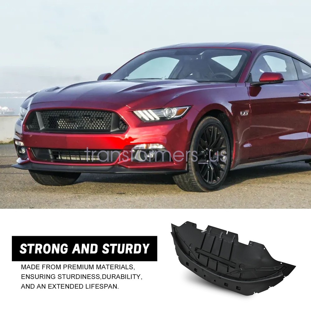 Front Bumper Under Cover Guard Engine Splash Shield For 2015-2017 Ford Mustang
