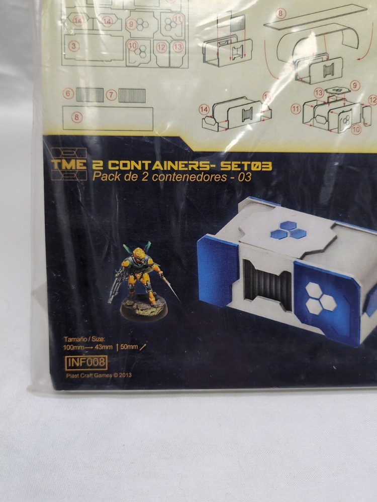 TME 2 Containers Set03 Plast Craft Games Infinity 28MM Terrain