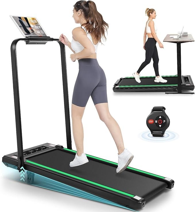 12 Programs Treadmill Machine, Under Desk Treadmill, 7.5mph Treadmill for Home~