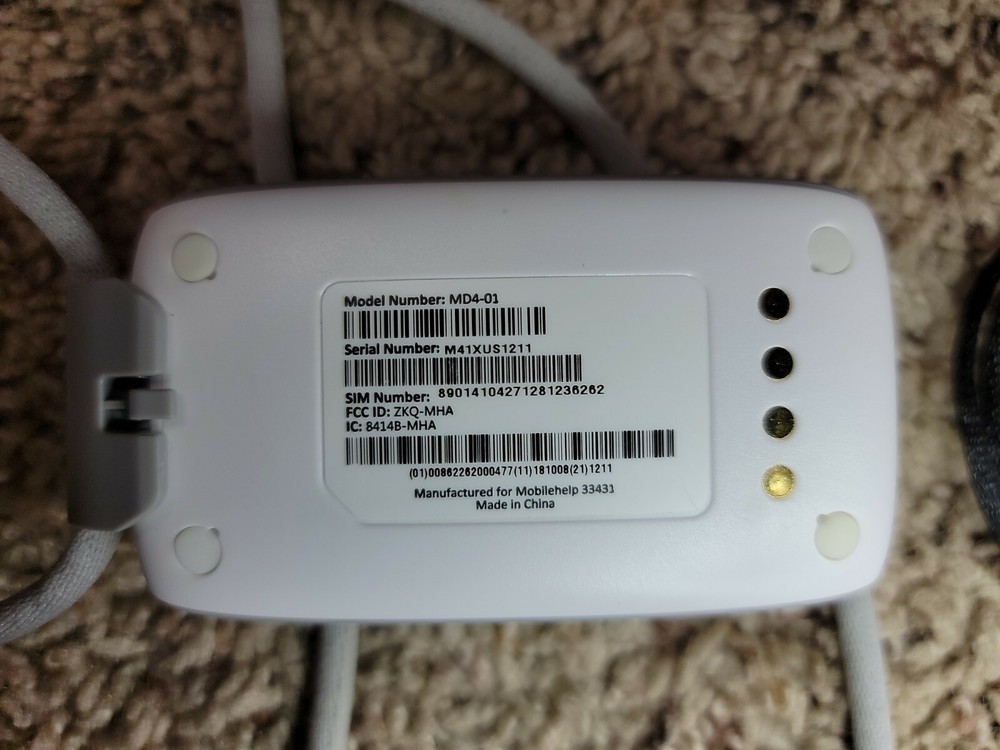 MobileHelp Solo MD4-01 MCC-04 Wall Button w Two Automatic Detection Fall buttons
