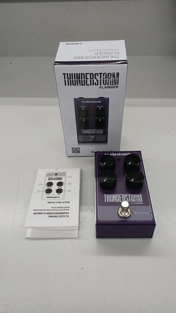 TC Electronic Thunderstorm Flanger Analog BBD Pedal Rate Depth Manual Feedback