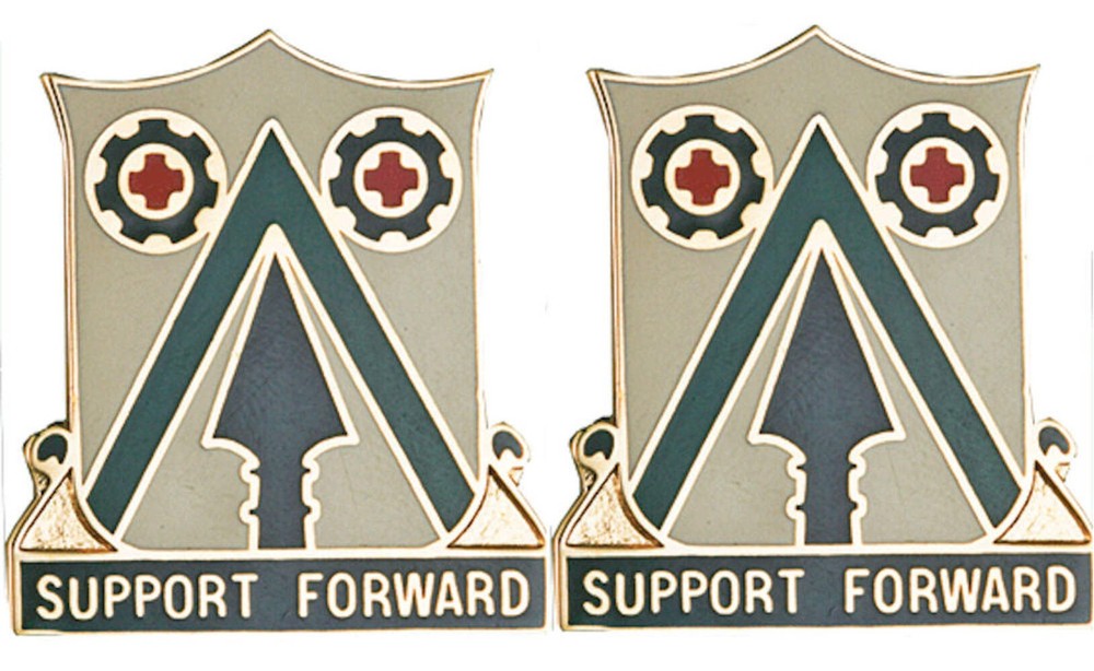 372nd SUPPORT BATTALION Distinctive Unit Insignia - Pair