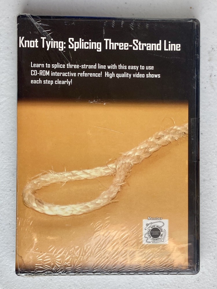 Knot Tying - Splicing Three-Strand line (PC CD-ROM) Instructional Guide *NEW*