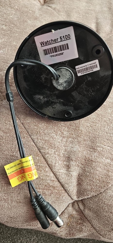 Watcher 5100 Surveillance Camera Black Dome Tested & Working