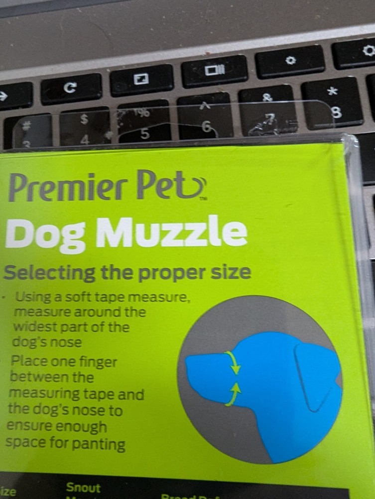 premier pet dog muzzle size large black