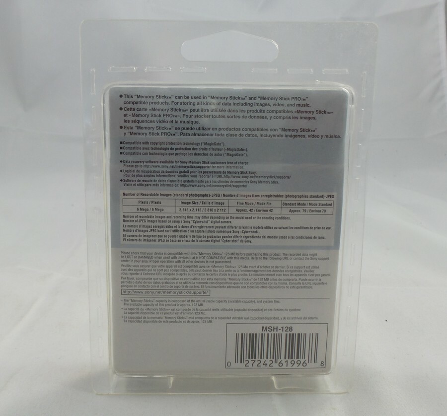 Sony 128 MB Memory Stick Media (MSH-128)