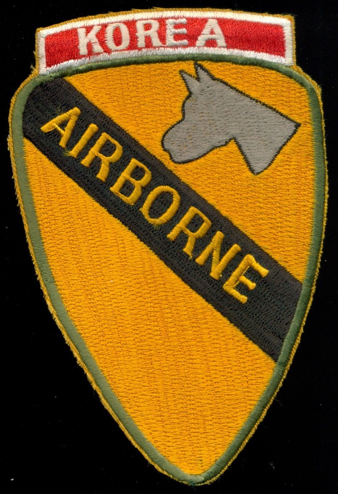 US Army 1st Cavalry Division Airborne Korea Patch AA-4