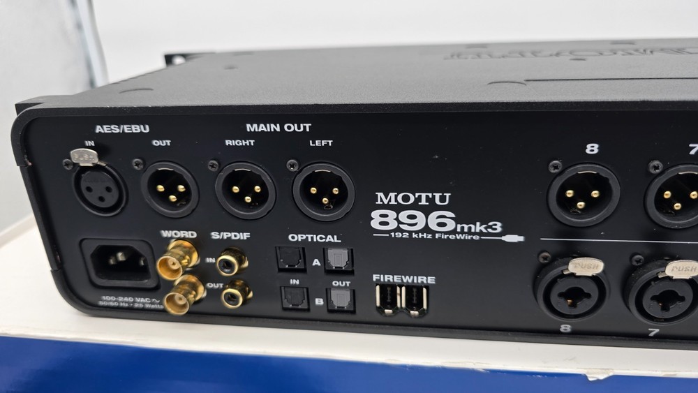 MOTU 896mk3 Firewire Type Audio Interface In Excellent Condition