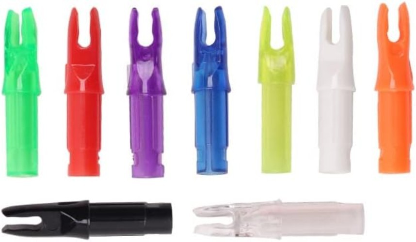 Sturdy .244 Archery Nocks - 50 Pack Heat-Resistant Inserts for Precise Shooting