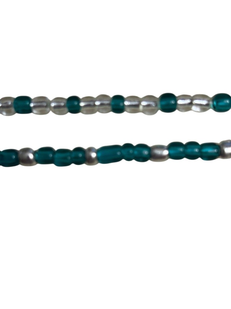 Handmade Beaded Stretch Bracelets Teal Green 0232