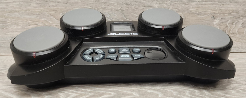 Alesis CompactKit 4 Tabletop Electric Electronic Drum Kit Pads Tested Working