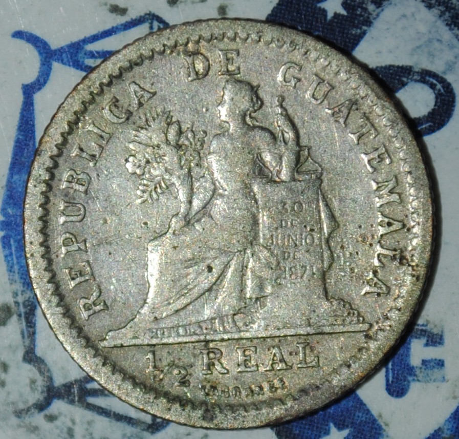 Guatemala Silver 1897 1/2 Real {{{3C37
