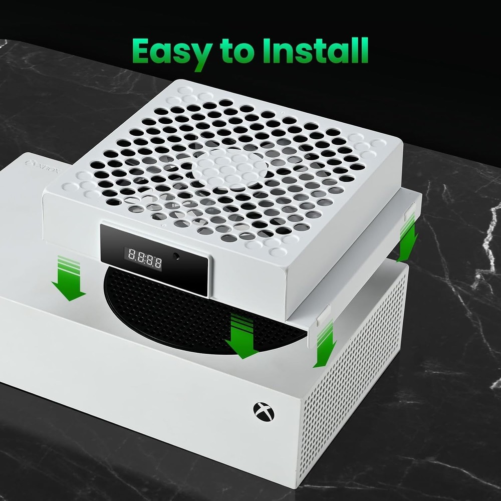 Cooling Fan for Xbox Series S, Featuring Automatic Fan Speed Adjustment Based ..