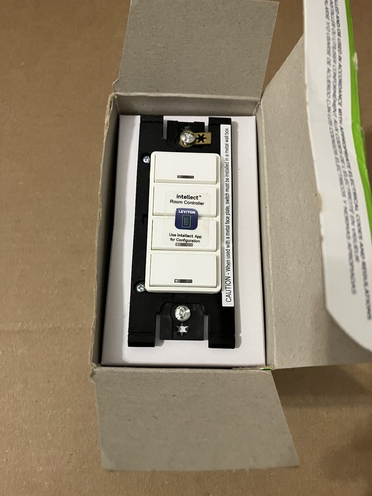 Leviton Keypad Room Controller, 4 Button, Intellect™ ZLDNK-4W