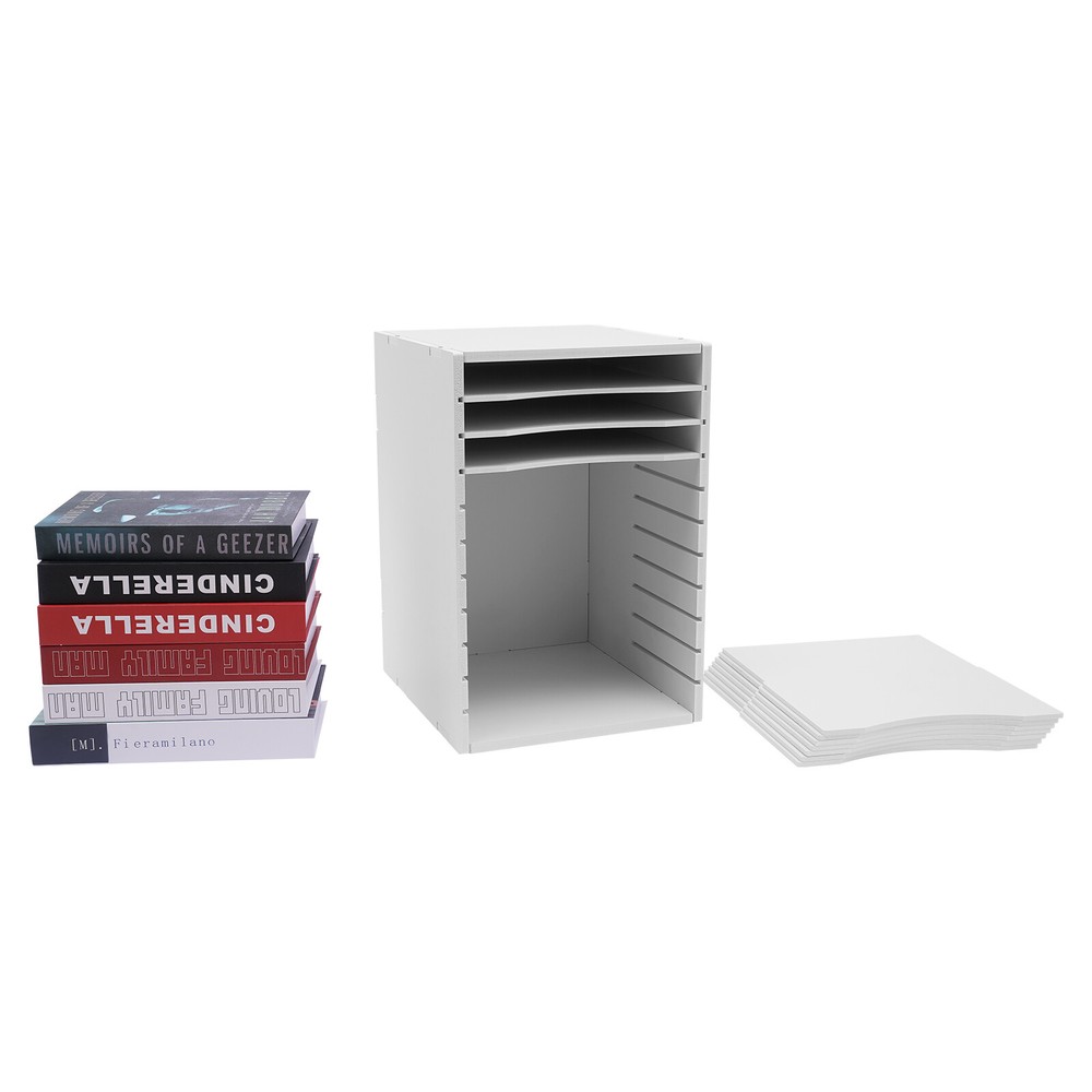 Sorter Vertical Desktop 11 Compartment Multi-functional Durable Laminate Finish