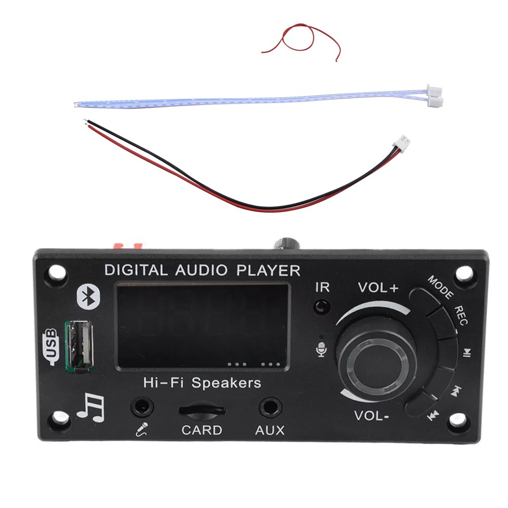 New Bluetooth MP3 Decoder Board 2*50W Amplifier Audio Player Car FM Radio Module
