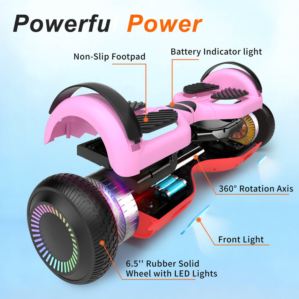 Commugo Hoverboard Electric Bluetooth Speaker Self-Balancing Scooter UL 2272