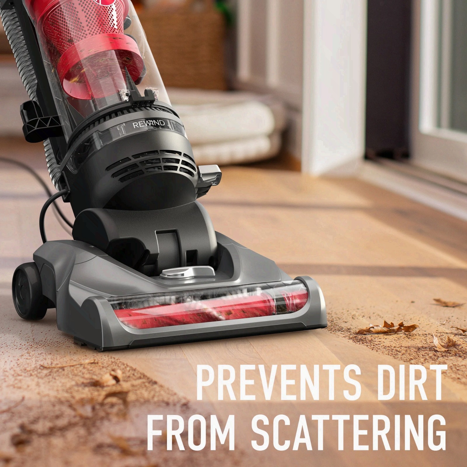 Hoover Rewind Pet Bagless Upright Vacuum Cleaner, Pet Friendly, Automatic Cord