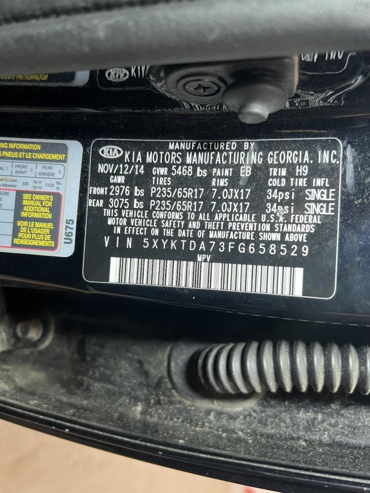 SORENTO 2015 Transmission Shift 238369