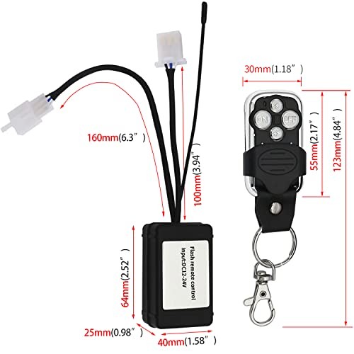 LED Off-Road Driving Lights Bar Remote Control Wireless Controller ON/OFF