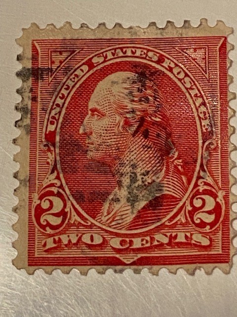 George  Washington Red Two  2 Cent Postage Stamp Vintage President