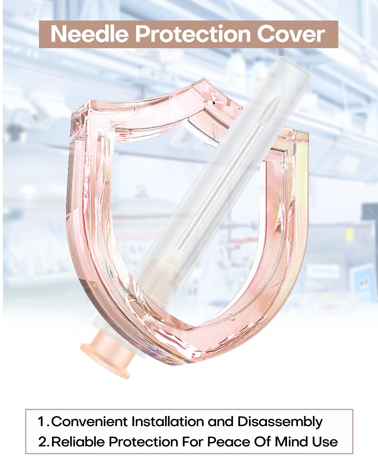 100 Pack 26Ga 1 Inch Injection Needle Sterile Disposable for Lab 26G