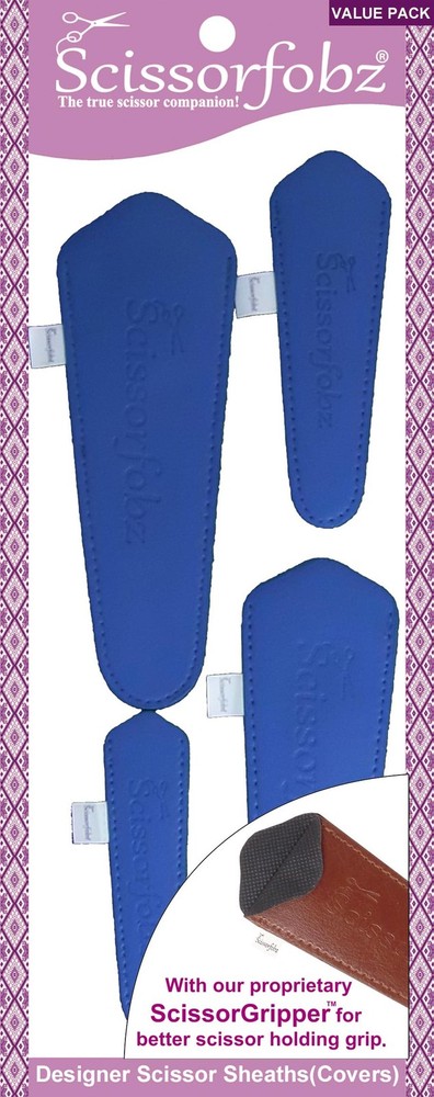 Designer Scissors Sheaths Shears Protective Covers-4 pcs Assorted Size Value ...