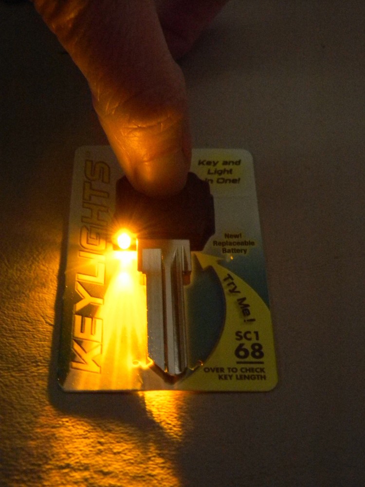 Schlage SC1 Lighted Key Blank - Black Plastic Head